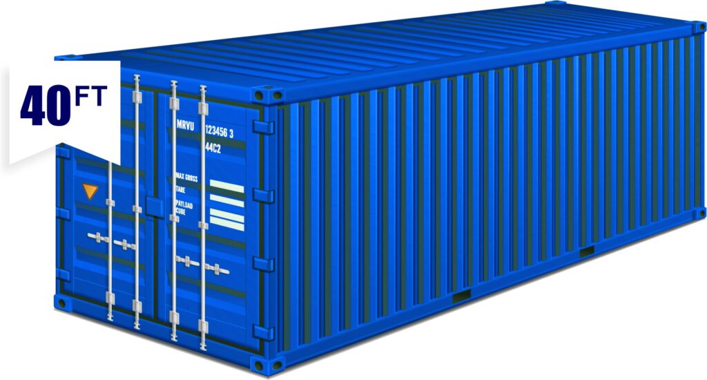 container sizes 40ftb